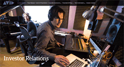 Desktop Screenshot of ir.avid.com