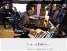Tablet Screenshot of ir.avid.com